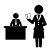 Secretary ｜ Management ｜ Schedule ｜ President --Pictogram ｜ Free illustration material