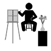 Drawing ｜ Picture ｜ Paint ｜ Painting ―― Pictogram ｜ Free Illustration Material