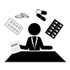 Dispensing Fee Claim Office | Medical Care | Medicine | Hospital-Pictogram | Free Illustration Material
