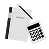 Bookkeeping ｜ Accounting ｜ Accounting ｜ Office work --Pictogram ｜ Free illustration material