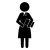 Medical Secretary ｜ Hospital ｜ Medicine ｜ Illness-Pictogram ｜ Free Illustration Material