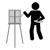 Oil Painting ｜ Painting ｜ Paint ｜ Paint ――Pictogram ｜ Free Illustration Material