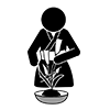 Ikebana ｜ Japanese style ｜ Tradition ｜ Japanese style --Pictogram ｜ Free illustration material