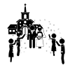 Bridal Coordinator ｜ Wedding Hall ｜ Church ｜ Blessing --Pictogram ｜ Free Illustration Material
