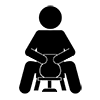 Ceramic art ｜ Traditional craft ｜ Craftsman ｜ Potter's wheel --Pictogram ｜ Free illustration material