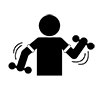Kaatsu ｜ Training ｜ Muscle Training ｜ Exercise-Pictogram ｜ Free Illustration Material