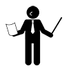English teacher ｜ Foreigners ｜ School ｜ Teacher-Pictogram ｜ Free illustration material