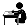 Pen character ｜ Calligraphy ｜ Character is beautiful ｜ Seiza --Pictogram ｜ Free illustration material