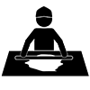 Soba making-pictogram | Free illustration material