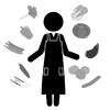 Vegetable Specialist-Pictogram ｜ Free Illustration Material