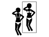 Diet Success | Style | Mirror | Beauty-Pictogram | Free Illustration Material
