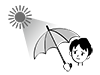Sun protection | Skin | Beauty-Pictogram | Free illustration material