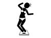 Gain weight | Surprise | Get on the scale-Pictogram | Free illustrations