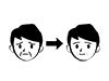 Nasolabial fold | Rejuvenation | Become beautiful --Pictogram ｜ Free illustration material