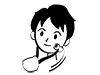 Small Face Massage | Beauty-Pictogram | Free Illustration Material