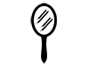 Hand mirror | Appearance --Pictogram | Free illustration material