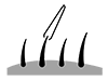 Tweezers | Thin Hair-Pictogram | Free Illustration Material