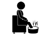 Footbath | Relax-Pictogram | Free Illustration Material