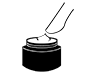 Apply cream | Cosmetology-Pictogram | Free illustration material