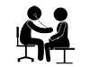 Interview | Going to the hospital | I'm not feeling well-pictogram | Free illustration material