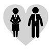 Love ｜ Love ｜ Love at first sight ――Love at first sight ―― Pictogram ｜ Free illustration material