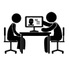 Marriage Agency ｜ Marriage Counseling Office ｜ Activity ｜ Partner-Pictogram ｜ Free Illustration Material