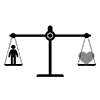 Compare ｜ Love ｜ Men ――Pictogram ｜ Free Illustration Material