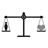 Comparison ｜ Women ｜ Love-Pictogram ｜ Free Illustration Material