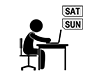 Weekend entrepreneurship | Side business | Money | Earning | Hobbies / interests --Pictogram | Free illustration material