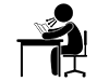 Speed ​​reading | Reading | Books | Hobbies / interests --Pictograms | Free illustrations
