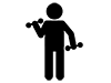 Train your body | Training | Diet | Hobbies / Interests --Pictograms | Free Illustrations