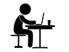 Nomad Worker | Side Business | Self-employed | Freelance | Hobbies / Interests --Pictogram | Free Illustration Material