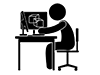 3DCG | Graphics | Video | Hobbies / Interests --Pictogram | Free Illustration Material