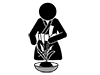 Ikebana | Japanese | Kimono | Hobbies / Interests --Pictogram | Free Illustration Material