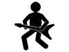 Music | Singer | Guitar | Hobbies / Interests --Pictogram | Free Illustration Material