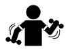 Kaatsu Training | Exercise | Training | Hobbies / Interests-Pictograms | Free Illustrations