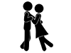 Ballroom dancing | Men and women | Hobbies / interests --Pictograms | Free illustrations