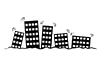 Earthquake | Shaking | Building-Pictogram | Free Illustration Material