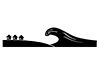 Tsunami | Disaster-Pictogram | Free Illustration Material