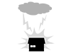Lightning | Falling nearby | Lightning-Pictogram | Free Illustrations