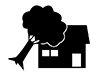 Trees fall | Storms | Typhoons | Disasters-Pictograms | Free Illustrations