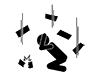 Falling object accident | Danger | Protect yourself --Pictogram | Free illustration material
