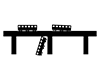 Train Accident | Derailment | On the Bridge-Pictogram | Free Illustration Material