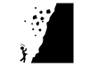 Rockfall | Disaster | Accident-Pictogram | Free Illustration Material