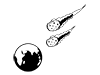 Meteorite | Fall | Space-Pictogram | Free Illustration Material