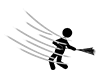 Strong wind | Typhoon | Storm --Pictogram | Free illustration material
