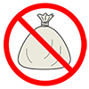 This is not a garbage dump-pictogram | Free illustration material