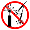 No fireworks, etc.-Pictogram | Free illustration material