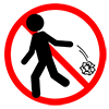 Littering prohibited --Pictogram ｜ Free illustration material