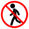 No trespassing --Pictogram ｜ Free illustration material